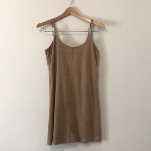 Brown Suede Mini Dress